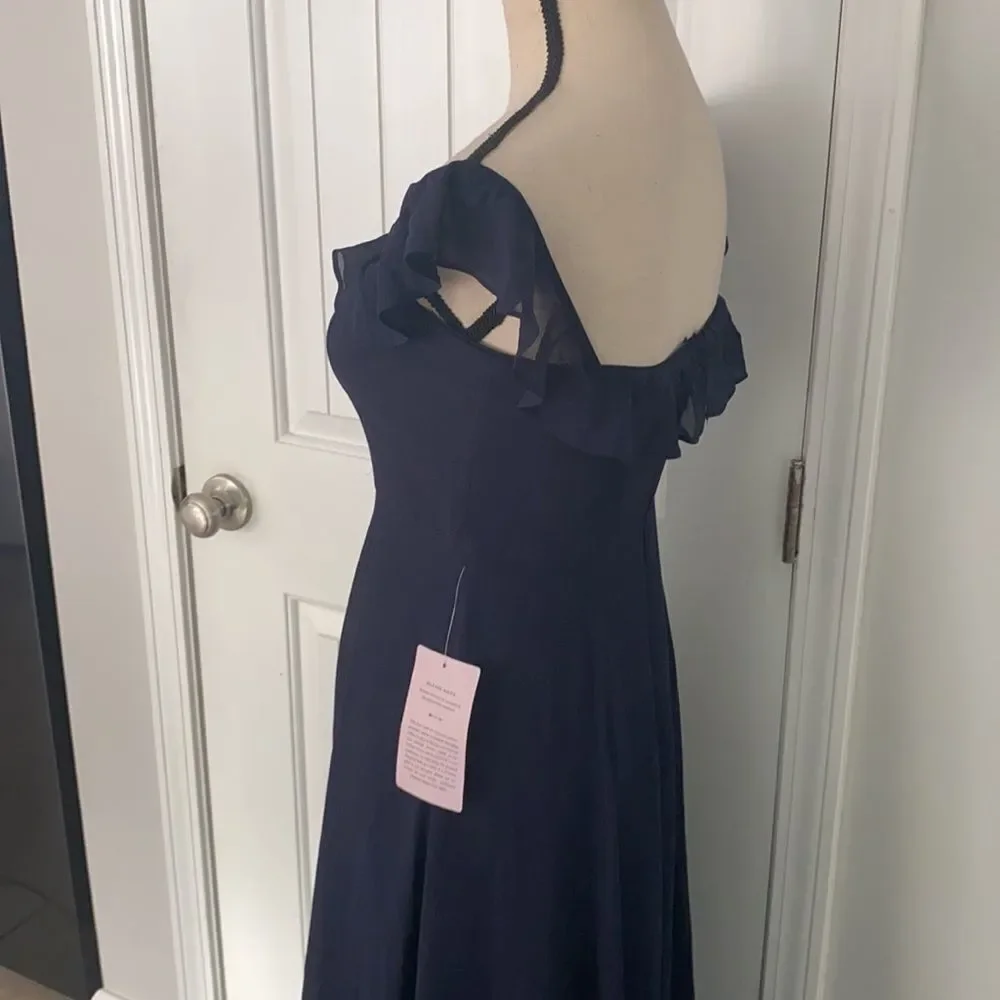 NWT BHLDN MACAU WHIPPED NAVY BLUE DRESS SIZE 0
